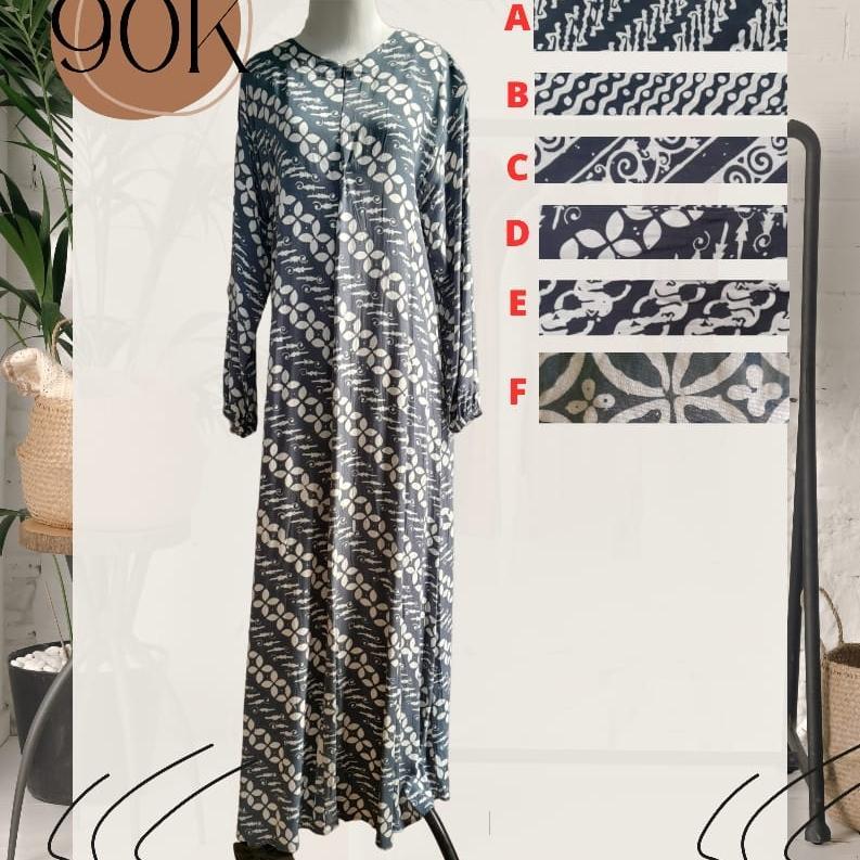 Abaya Bilgis Ceria Batik Dewasa