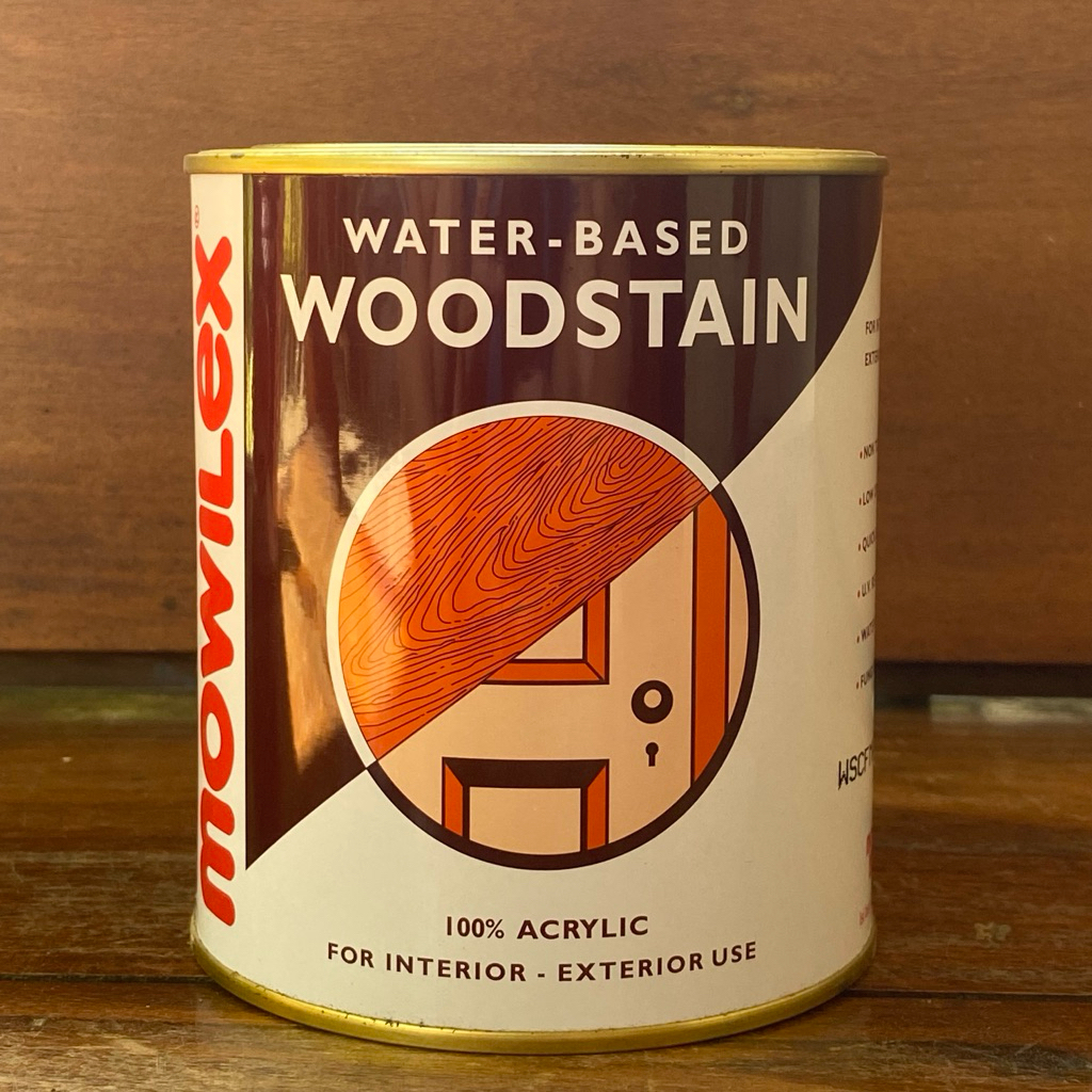 MOWILEX Woodstain warna CLEAR MATT/DOFF Politur Vernis Kayu cat kayu 1 Liter