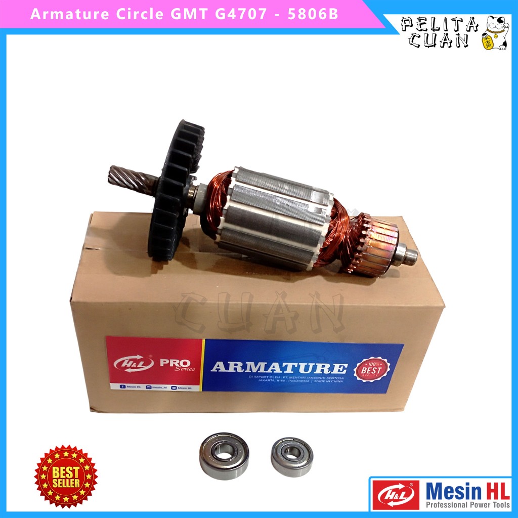 Armature Mesin Gergaji Circle GMT G4707 - 5806B Rotor Circular Saw