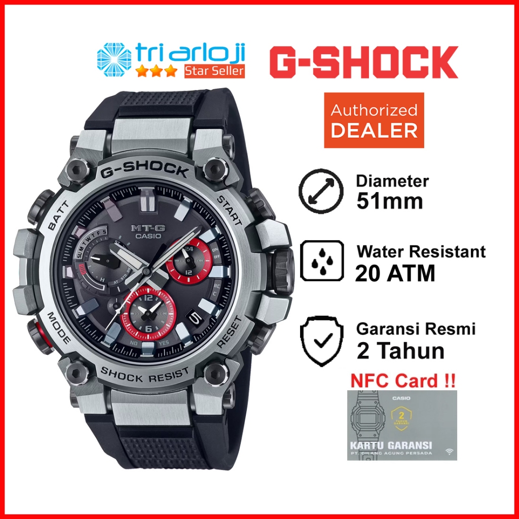 Casio G-SHOCK MTG-B3000-1ADR Jam Tangan Pria Analog MTGB3000 GSHOCK MTG-B3000-1 MTG B3000 1ADR