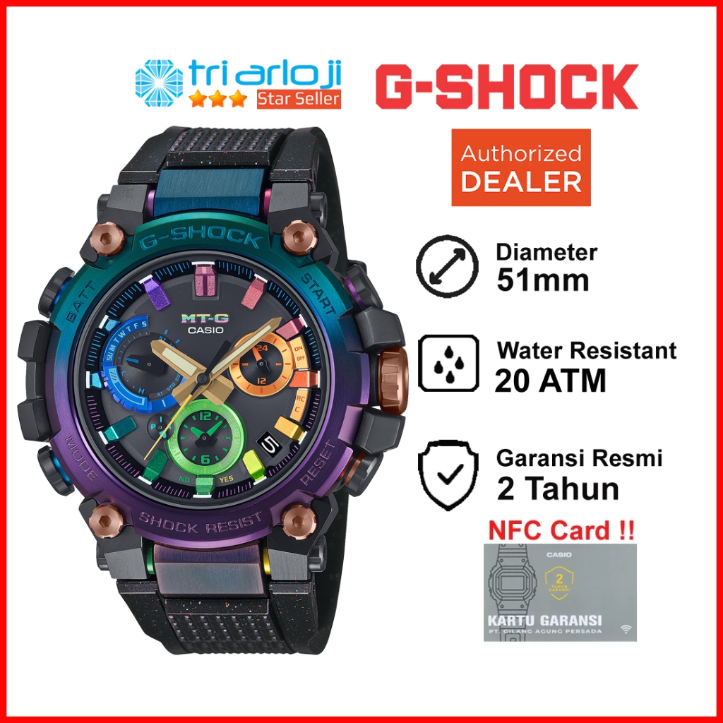 Casio G-SHOCK MTG-B3000DN-1ADR Jam Tangan Pria GSHOCK MTGB3000 NEBULA MTG-B3000DN-1A MTG B3000DN 1AD