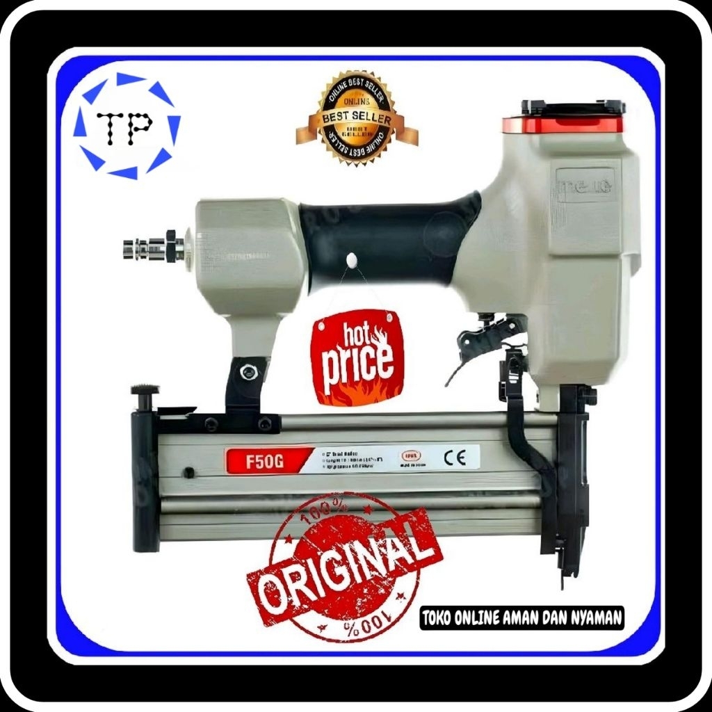 Air Nailer Gun F50G Meite, Mesin Paku Tembak Angin F50G Meite Ori