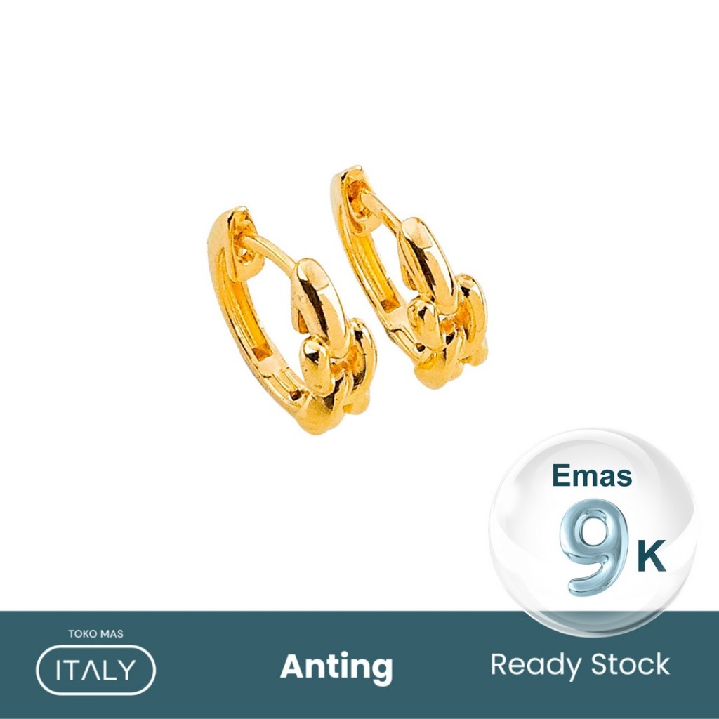 ANTING MODEL JEPIT BULAT SILANG KN 9K HALA