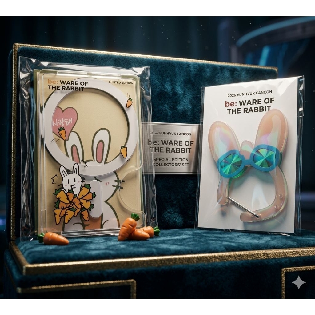 ​[READY STOCK] Official 2026 Eunhyuk Fancon "be: WARE OF THE RABBIT" Magnetic Card Case Set & Acryli