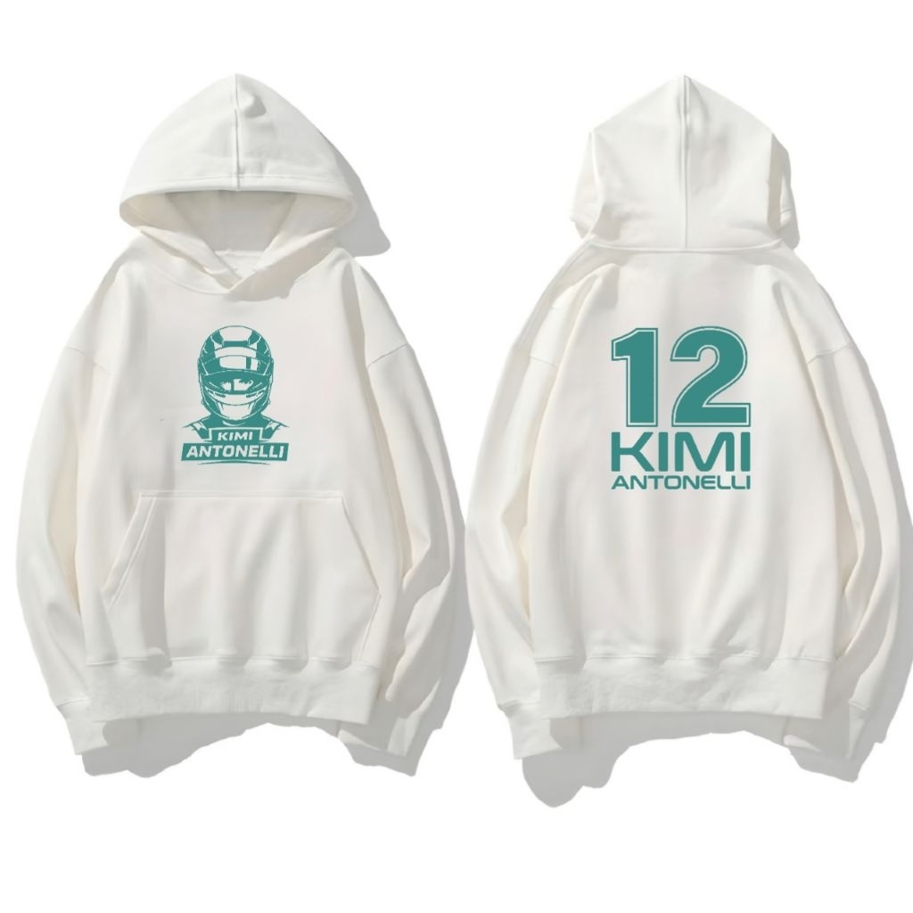 Jaket Hoodie Kimi Antonelli 12 - Hoodie Pembalap Formula 1 Pria Wanita Custom Distro