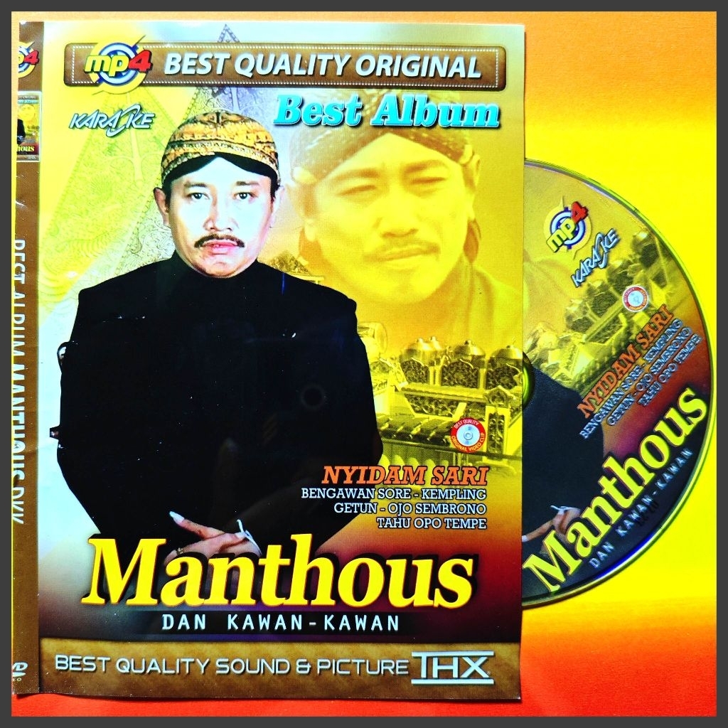 Kaset MP5 Video Musik 93 Lagu Jawa Campursari Manthous - Waljinah - Nurhana Album 3in1 Pilihan Lengk