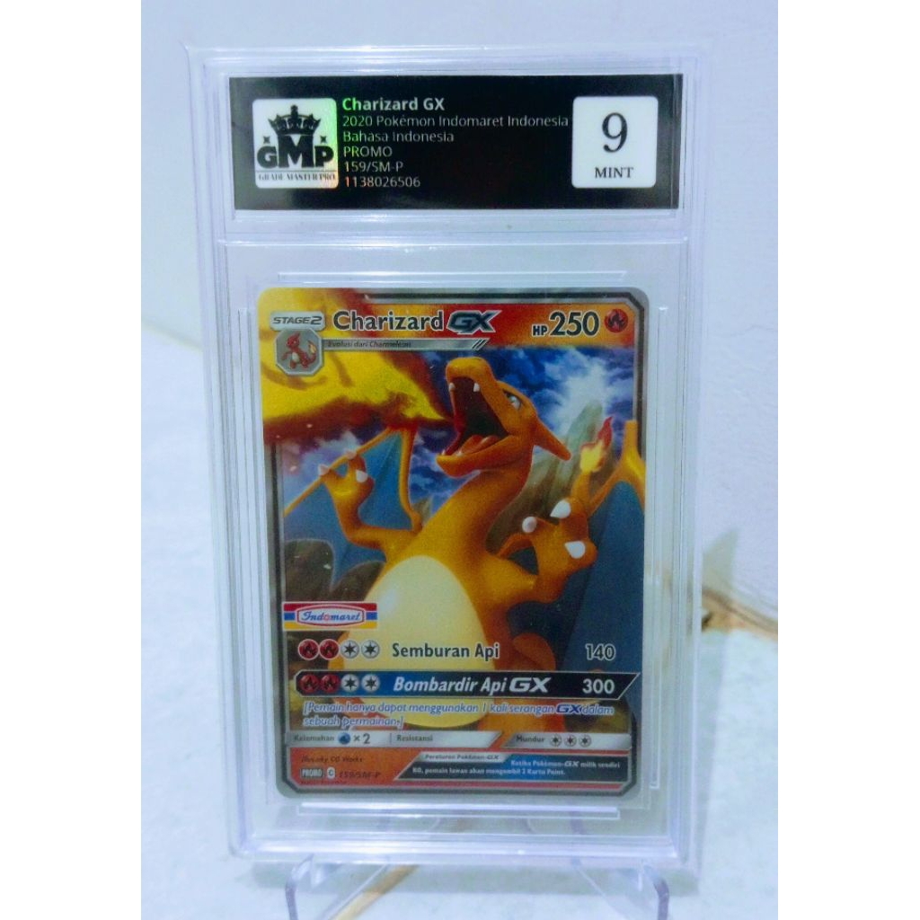 Charizard GX 2020 Pokemon Promo Indomaret Indonesia Grade Master Pro 9