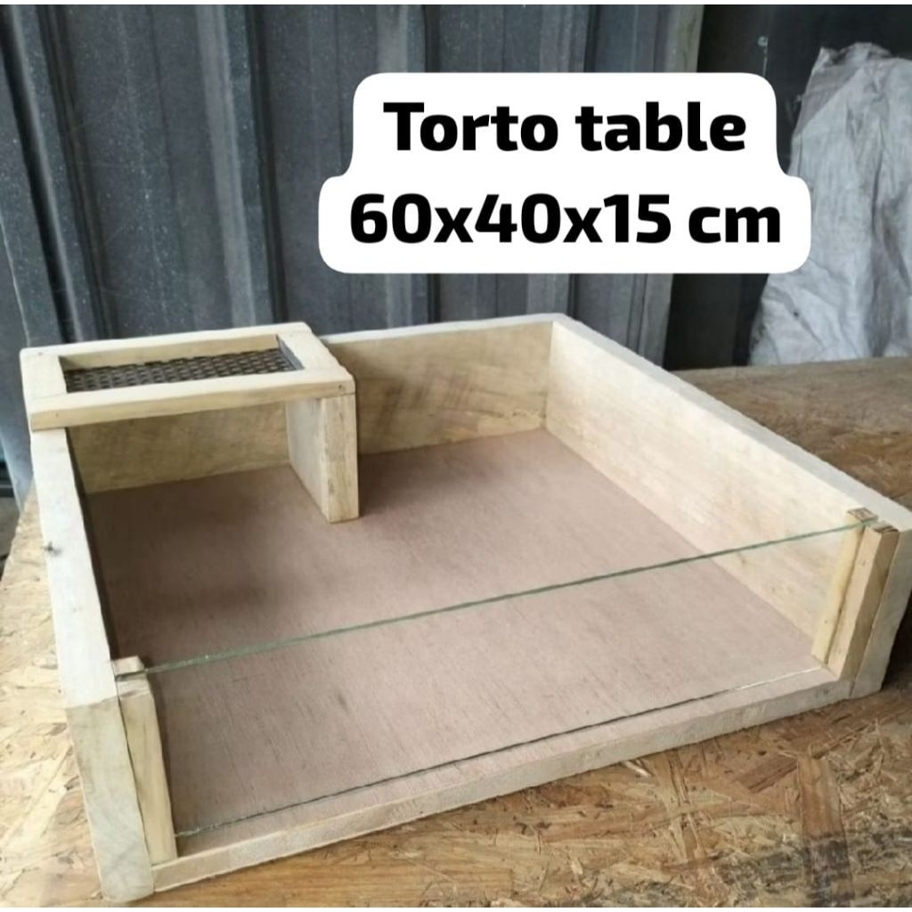 Kandang Kura kura darat, Torto table SULCATA, 60x40x15 cm ter murah