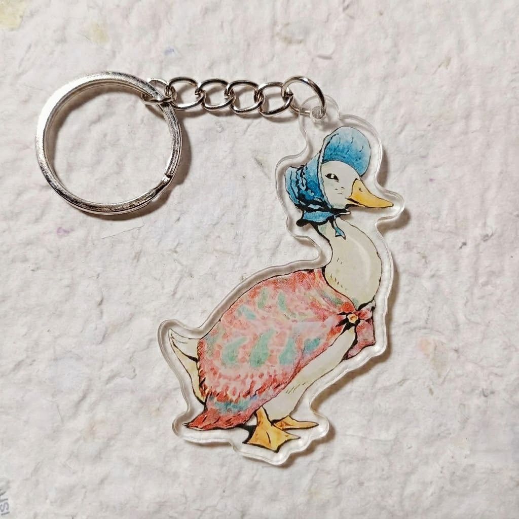 ganci Jemima Puddle Duck Peter Rabbit keyvhain Jemima Puddle Duck Peter Rabbit