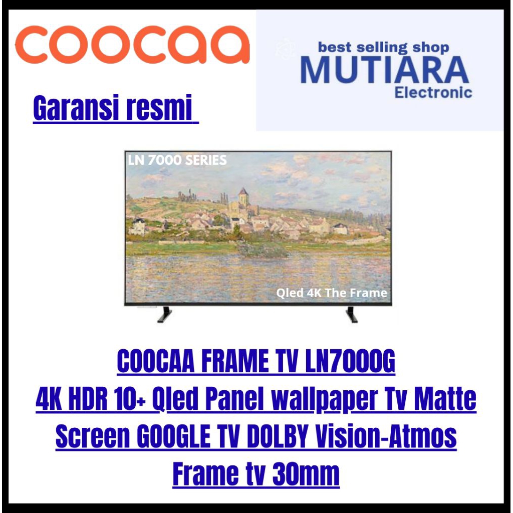COOCAA 65LN7000G 4K QLED FRAME GOOGLE TV 65
inch