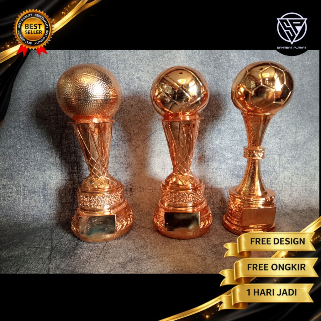 Trophy sepak bola , Trophy basket, PIala volly