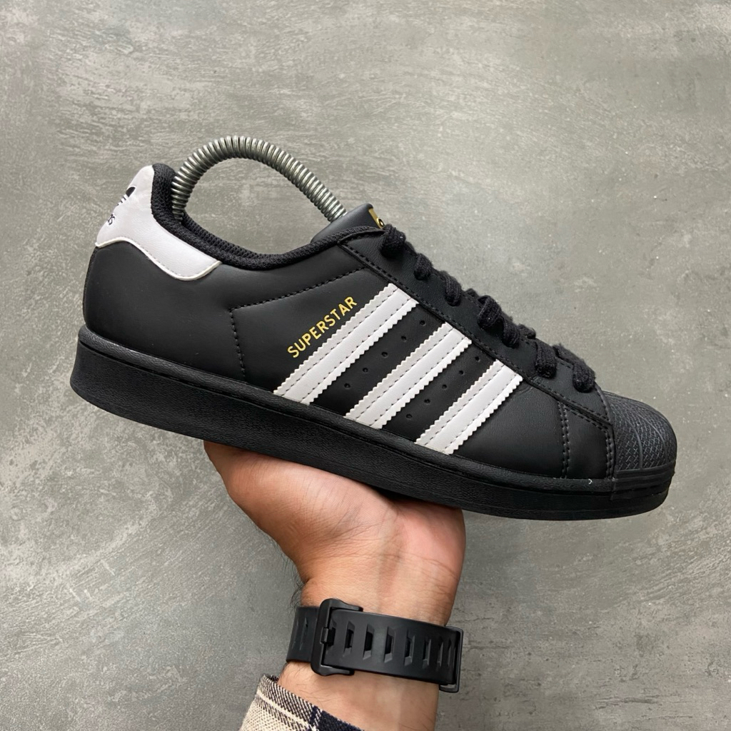 [Size 40] Rare Adidas Superstar ‘Core Black White’ Leather (EG4959) Second Original Kondisi Mulus No