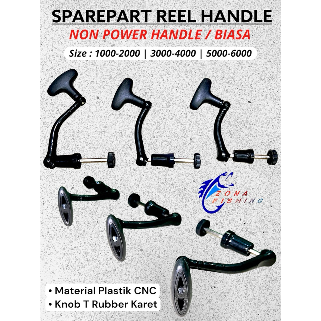 Sparepart Handle Katana Reel Cnc Universal 1000-6000 Non Power Handle