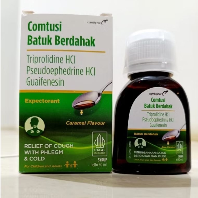 COMTUSI syrup obat batuk berdahak 60 ml rasa karamel