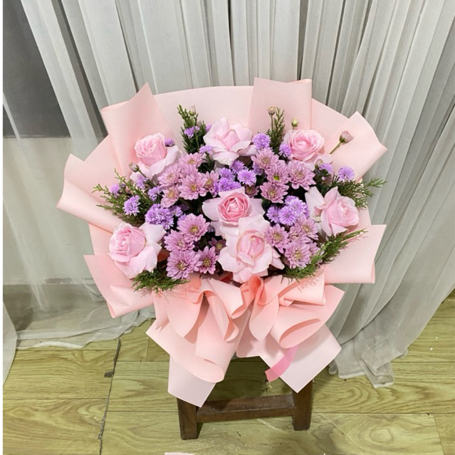 buket bunga asli, kado hari ibu, buket hari ibu buket bunga fresh