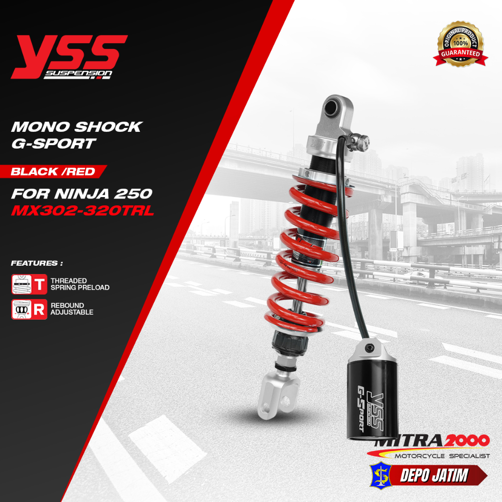 YSS Mono Shock G-Sport Ninja 250 (MX302-320TRL)