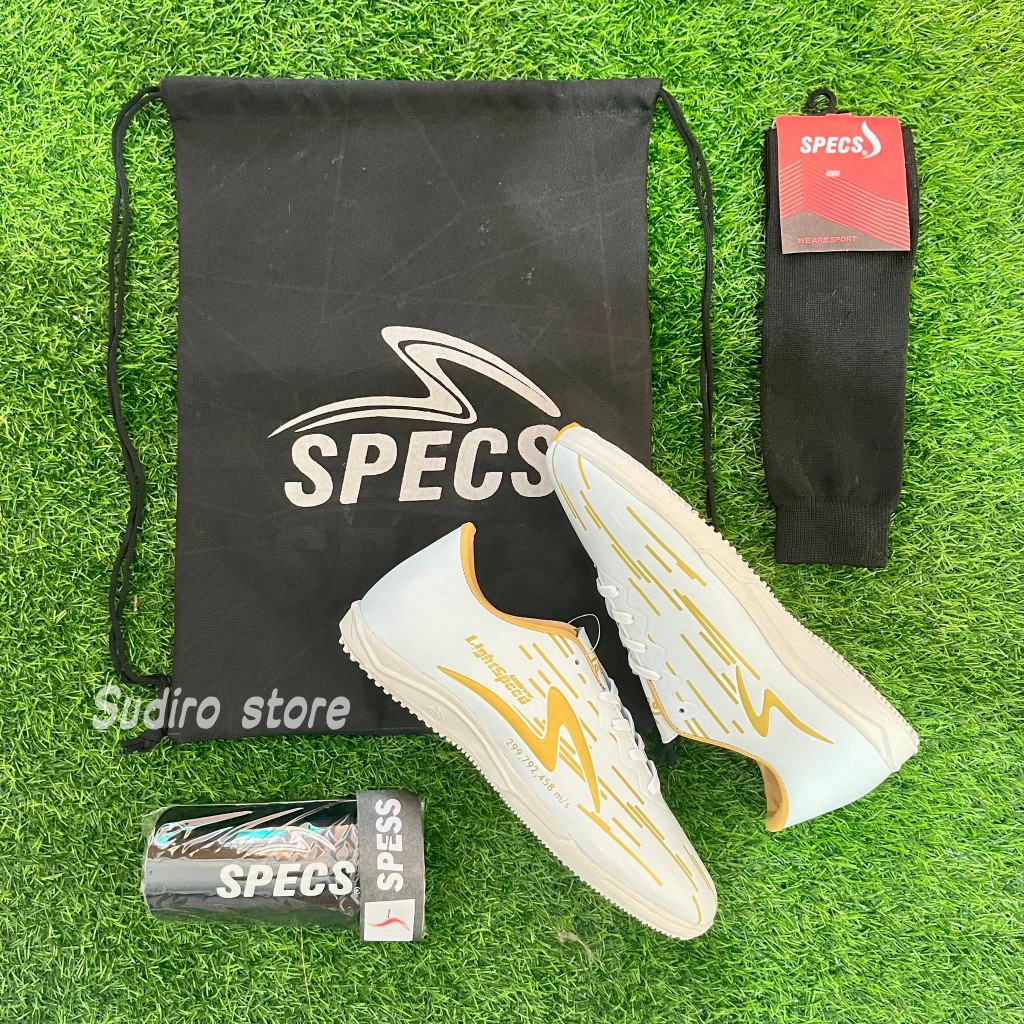 PROMO TERBATAS  Sepatu Futsal Specs Accelerator Lightspeed, PAKET KOMPLIT SEPATU FUTSAL Specs Acc Li