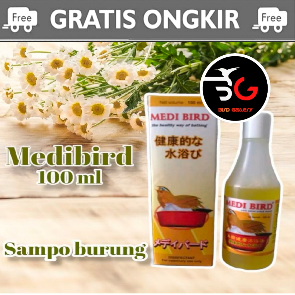 SAMPO BURUNG MEDI BIRD 100 ML SHAMPO BURUNG MURAI AMPUH MEMBASMI KUTU