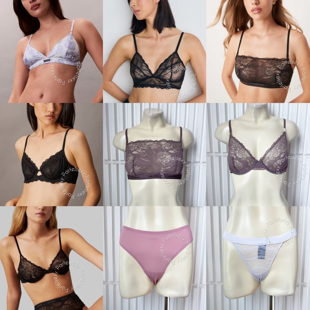 READY BRA BRANDED UNLINED DEMI BRA BRALETTE BRA & PANTY THONG BRANDED 32B 32C 32DDD 34B 34C 34DD 36B