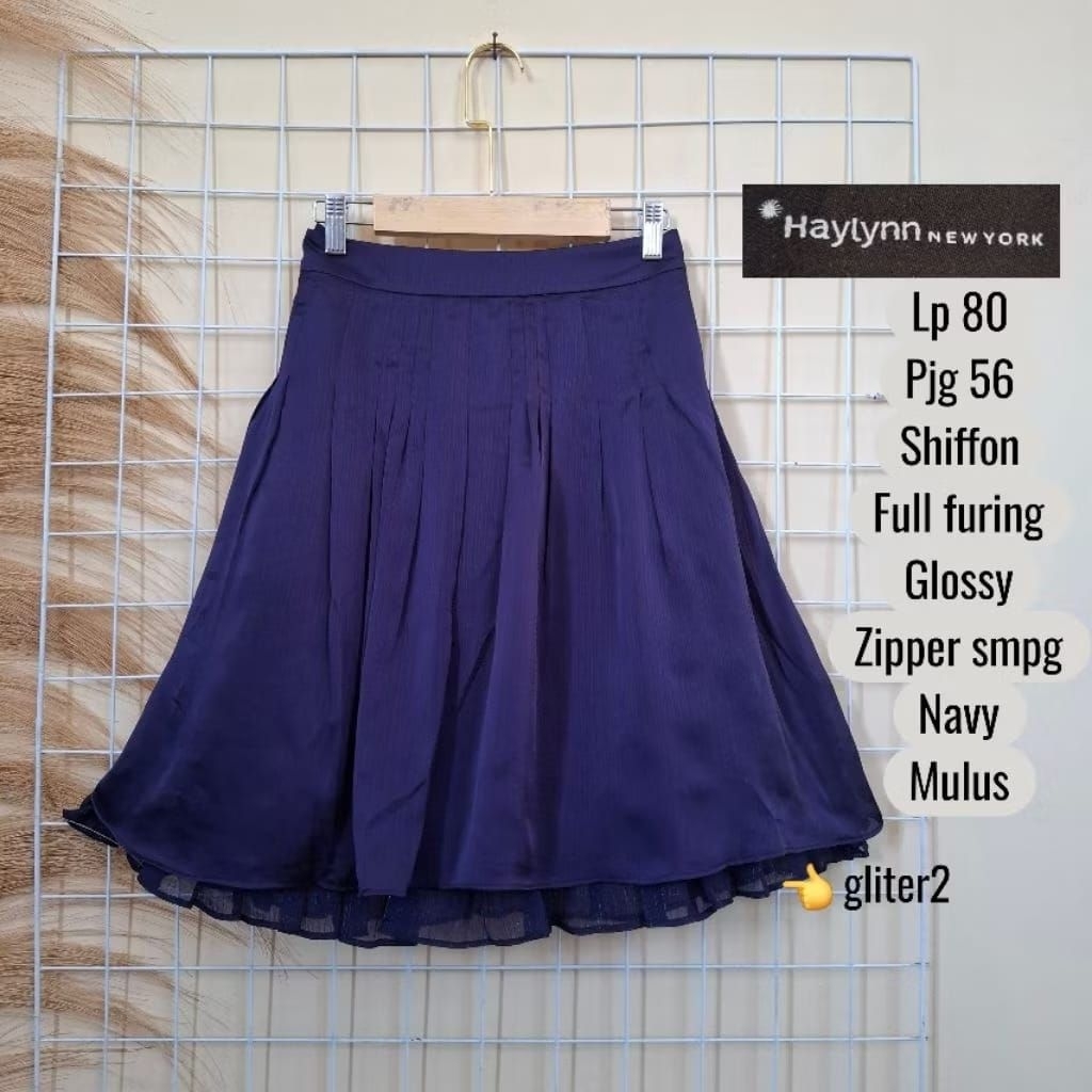 rok navy sifon preloved