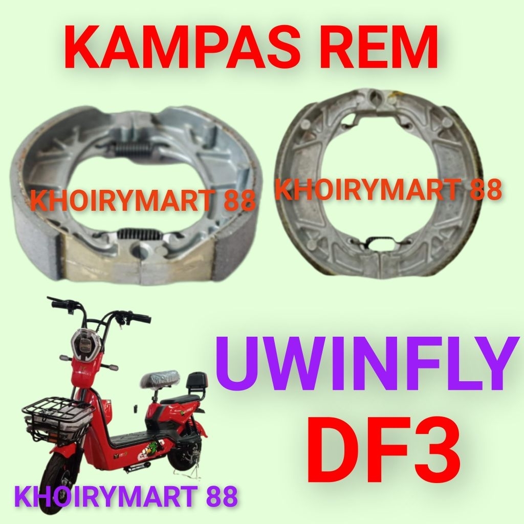 kampas rem uwinfly df3 kampas rem sepeda listrik uwinfly df3