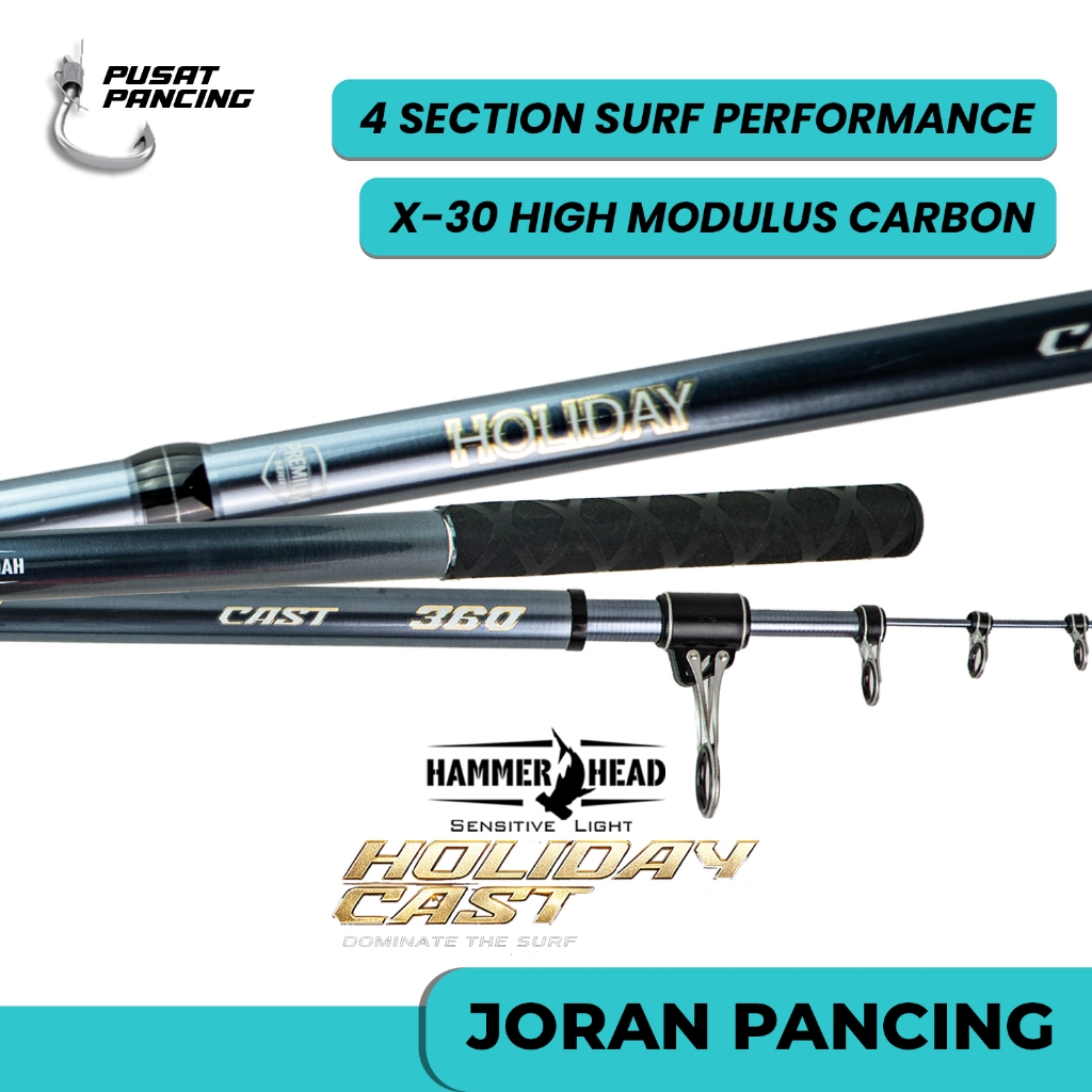 HAMMER HEAD Joran Pancing Surf Casting HOLIDAY CAST 360 - 450CM X30 High Modulus Carbon Fuji Ring Gu