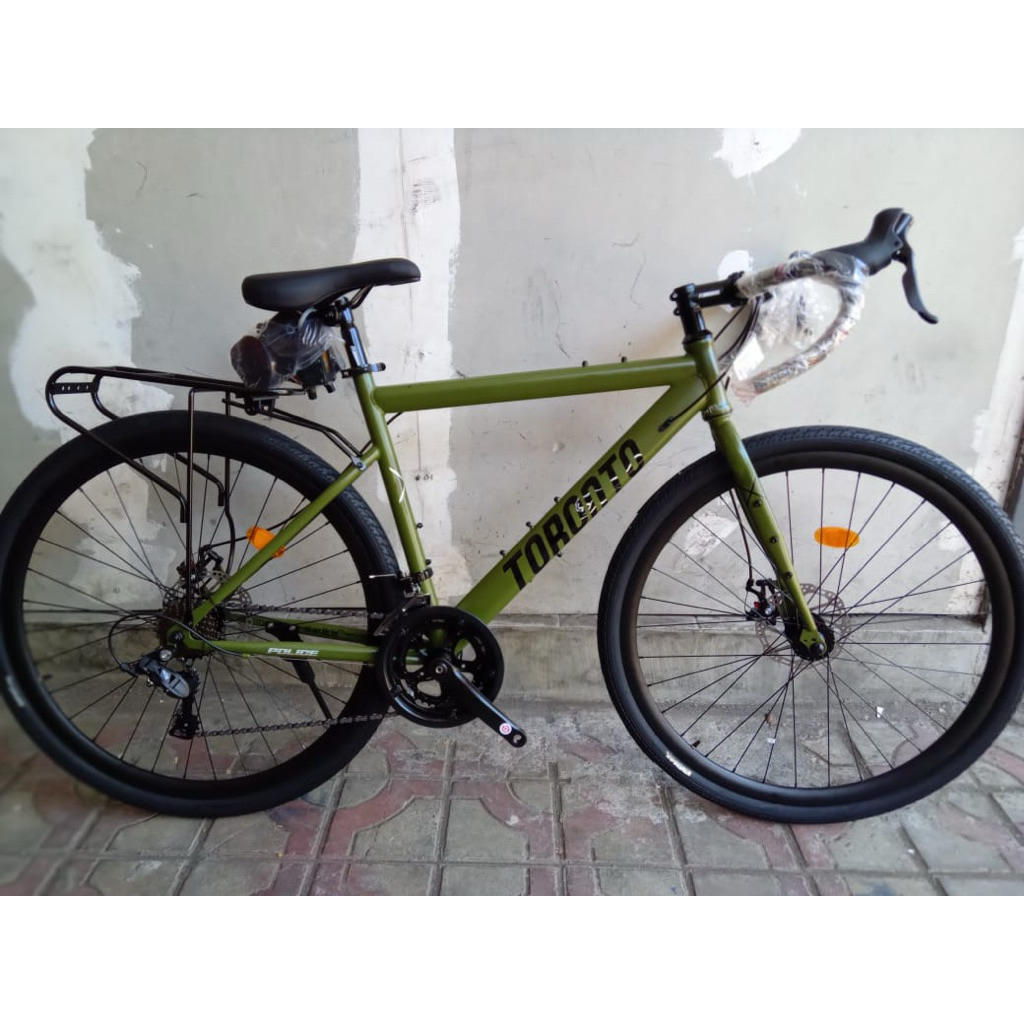 Sepeda GRAVEL 700c ELEMENT POLICE TORONTO XTRM 2 x 8 TERBARU Gravel Bike