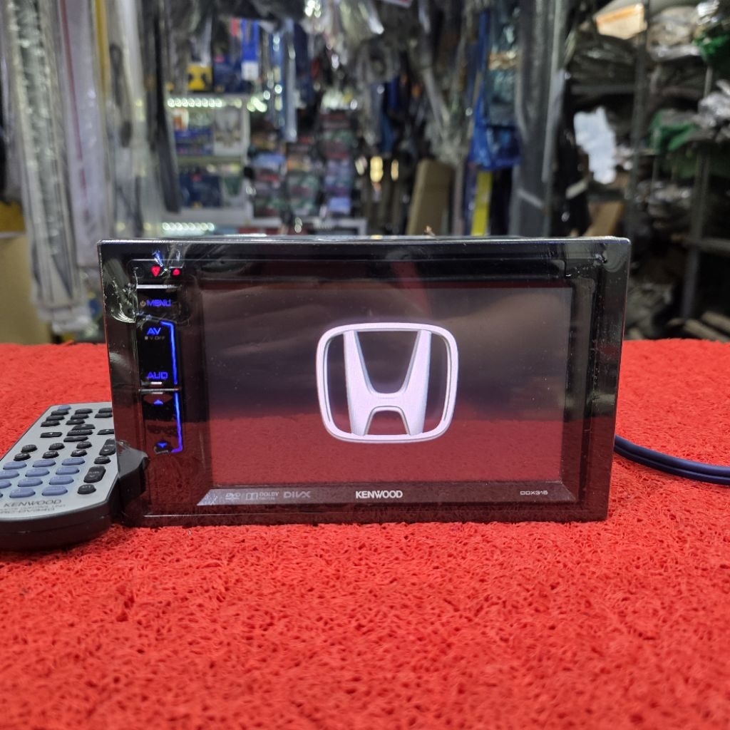 Head Unit KENWOOD DDX315IH2 USB CD Aux Radio FM AM sudah dipasang Bluetooth ex Honda Mobilio