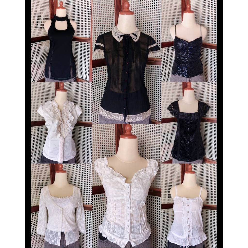 [UPDATED 09.06] BATCH 34-37 (+admin) | Y2K, 2000s, coquette, goth, morikei, fairy, fitted top, flora