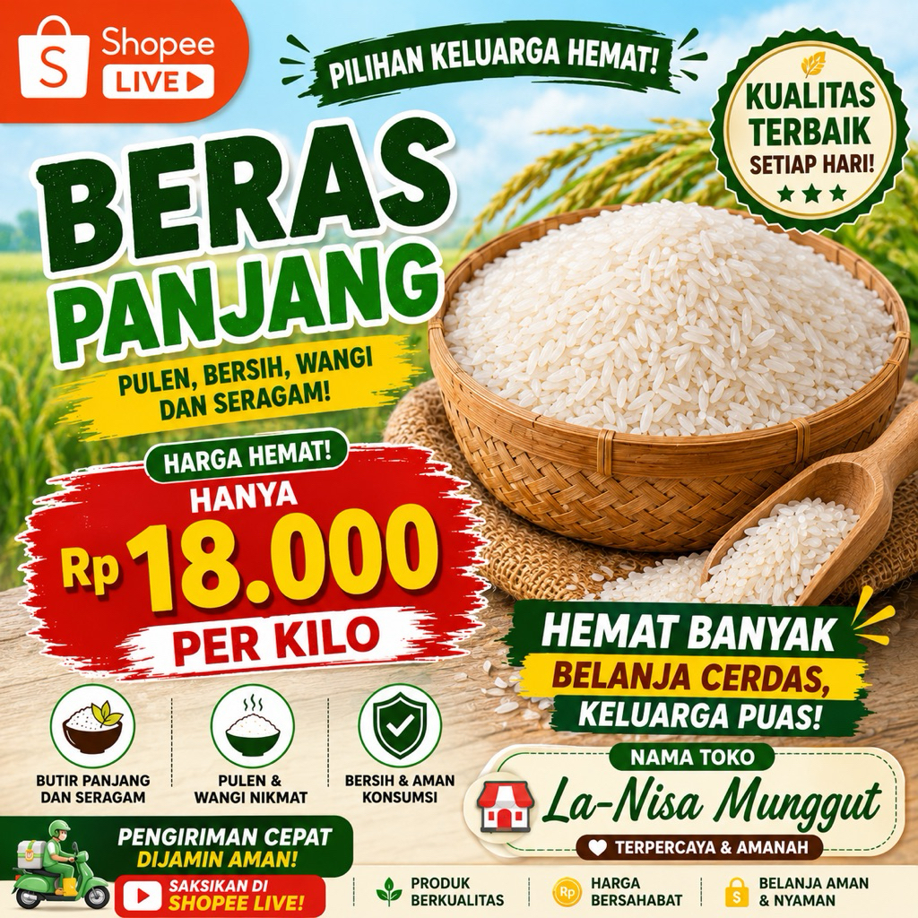 Beras panjang Toko Lanisa
