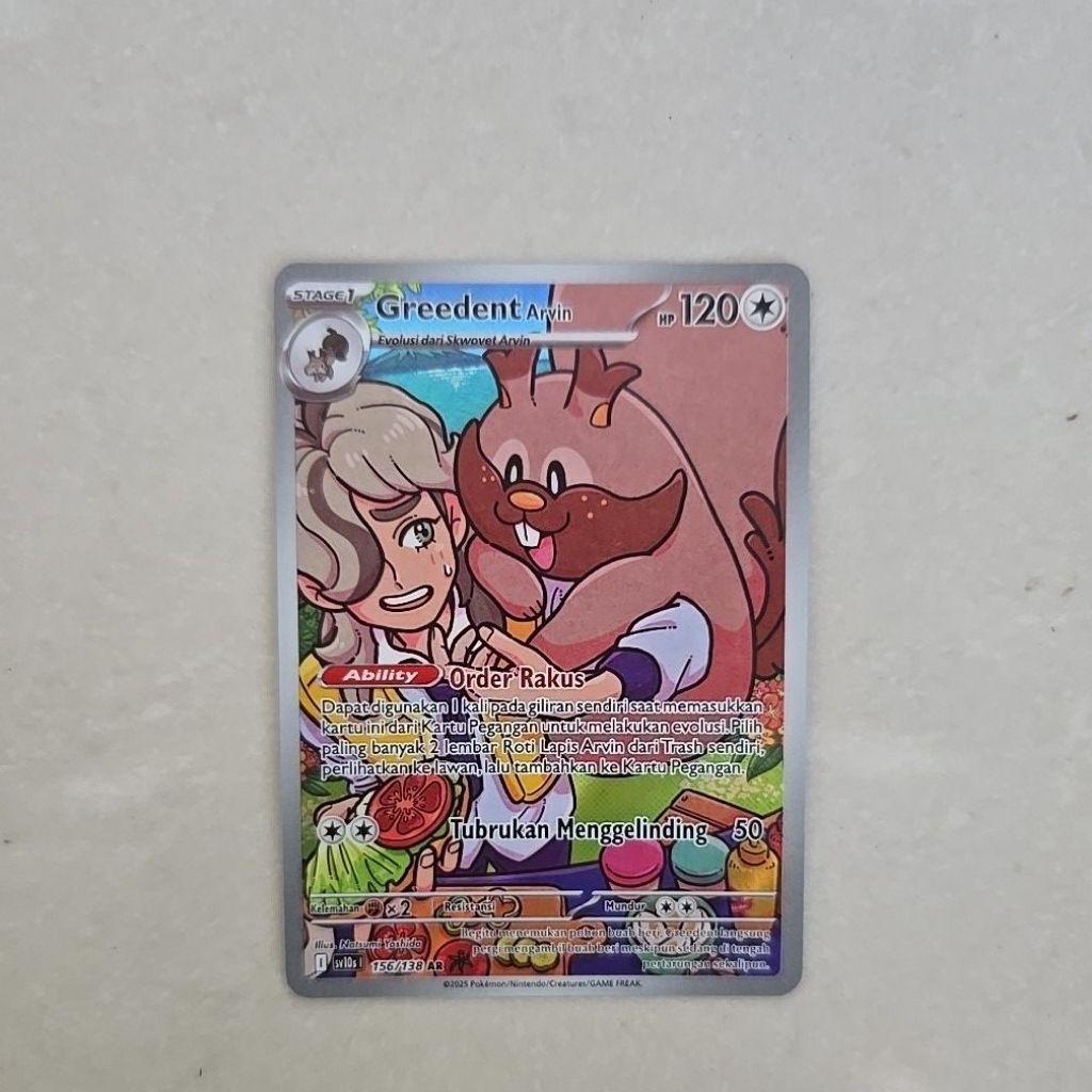 Kartu POKEMON Greedent Arvin