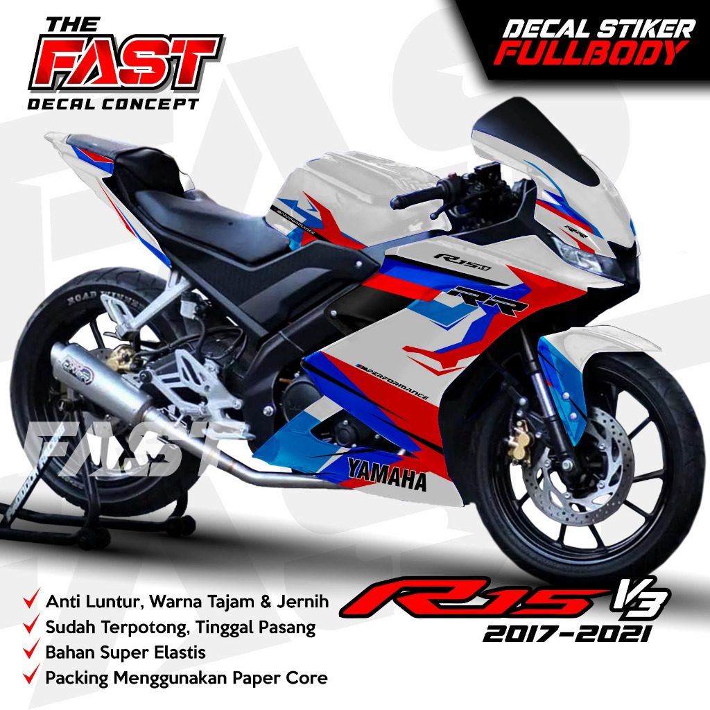 BISA COD Decal R15 V3 Stiker Decal Motor R15 V3 Sticker Yamaha R15 V3 Fullbody Stiker Variasi R15v3 