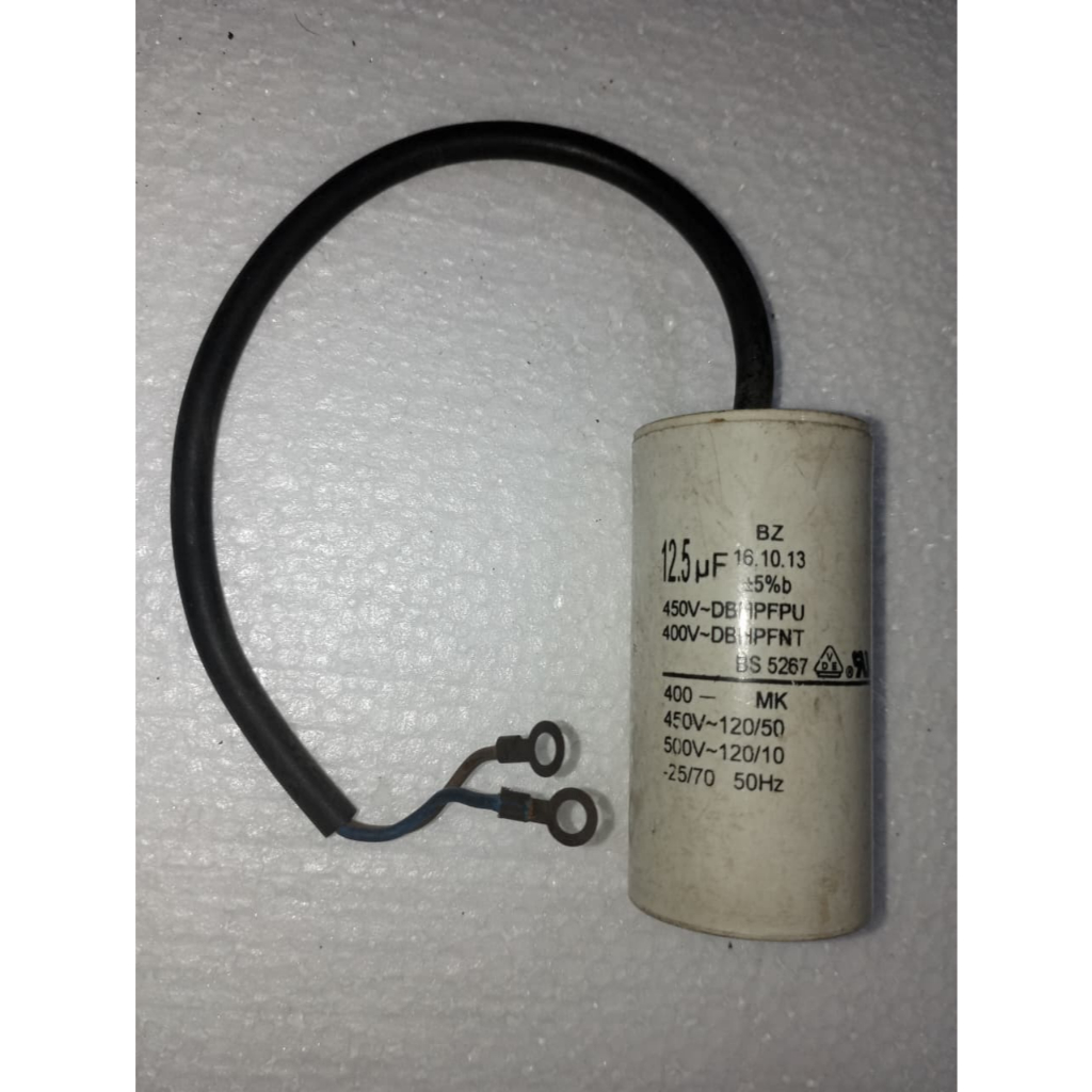 KAPASITOR BZ 12.5UF 450V KABEL ORIGINAL