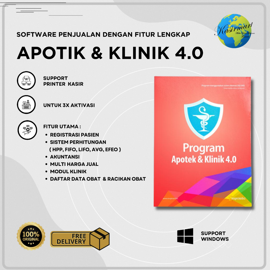 Program Kasir Apotek dan Klinik 4.0 Aplikasi Kasir Apotek Klinik 4.0 Untuk Data Record Pasien Obat D