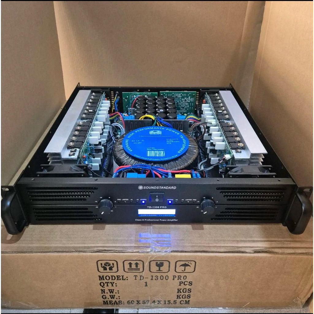 Power Soundstandard TD1300 Pro 2Channel Class H Power Soundstandard TD 1300 Pro Layar LCD TD1300Pro 