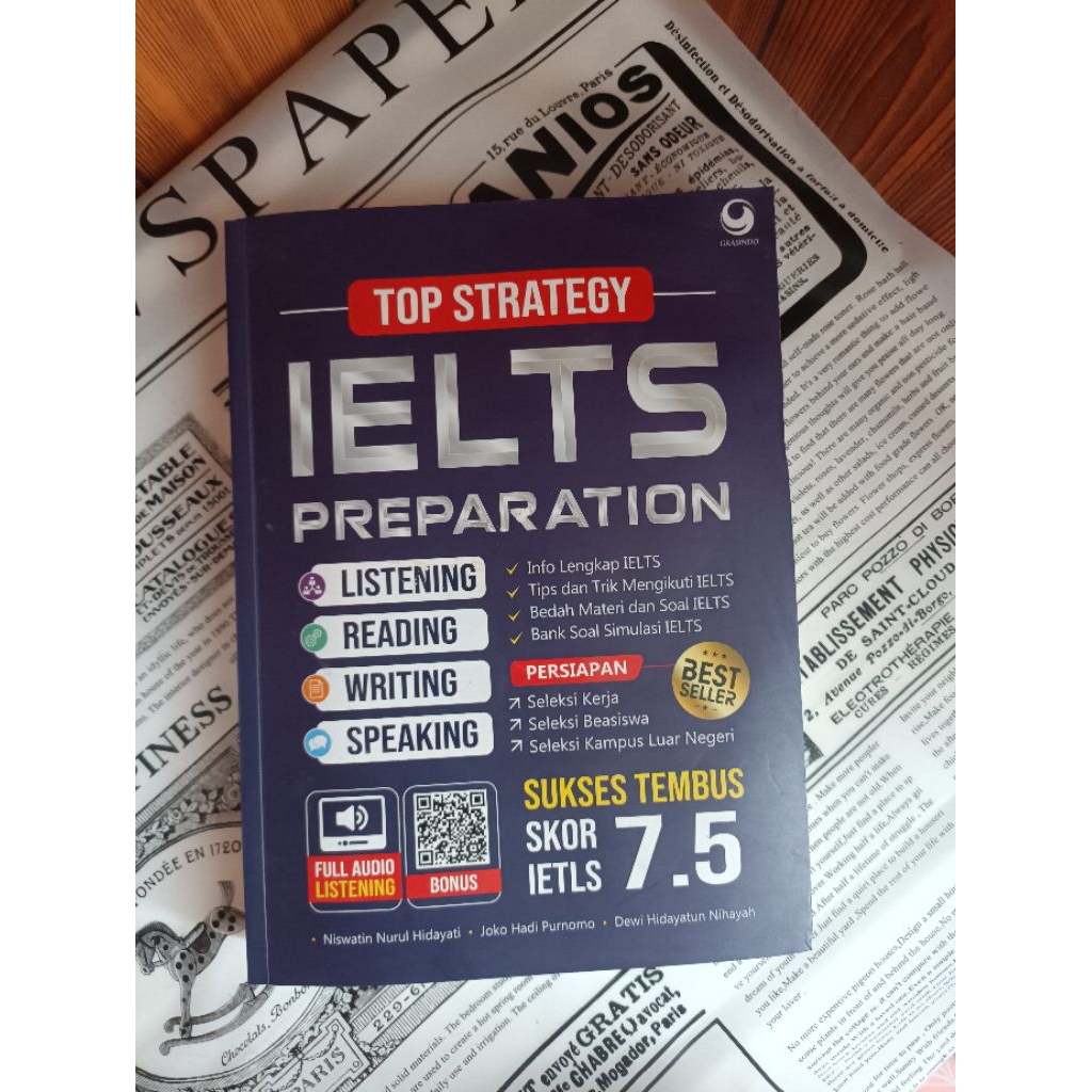 IELTS PREPARATION BOOK lengkap listening, reading, writing, speaking ORIGINAL