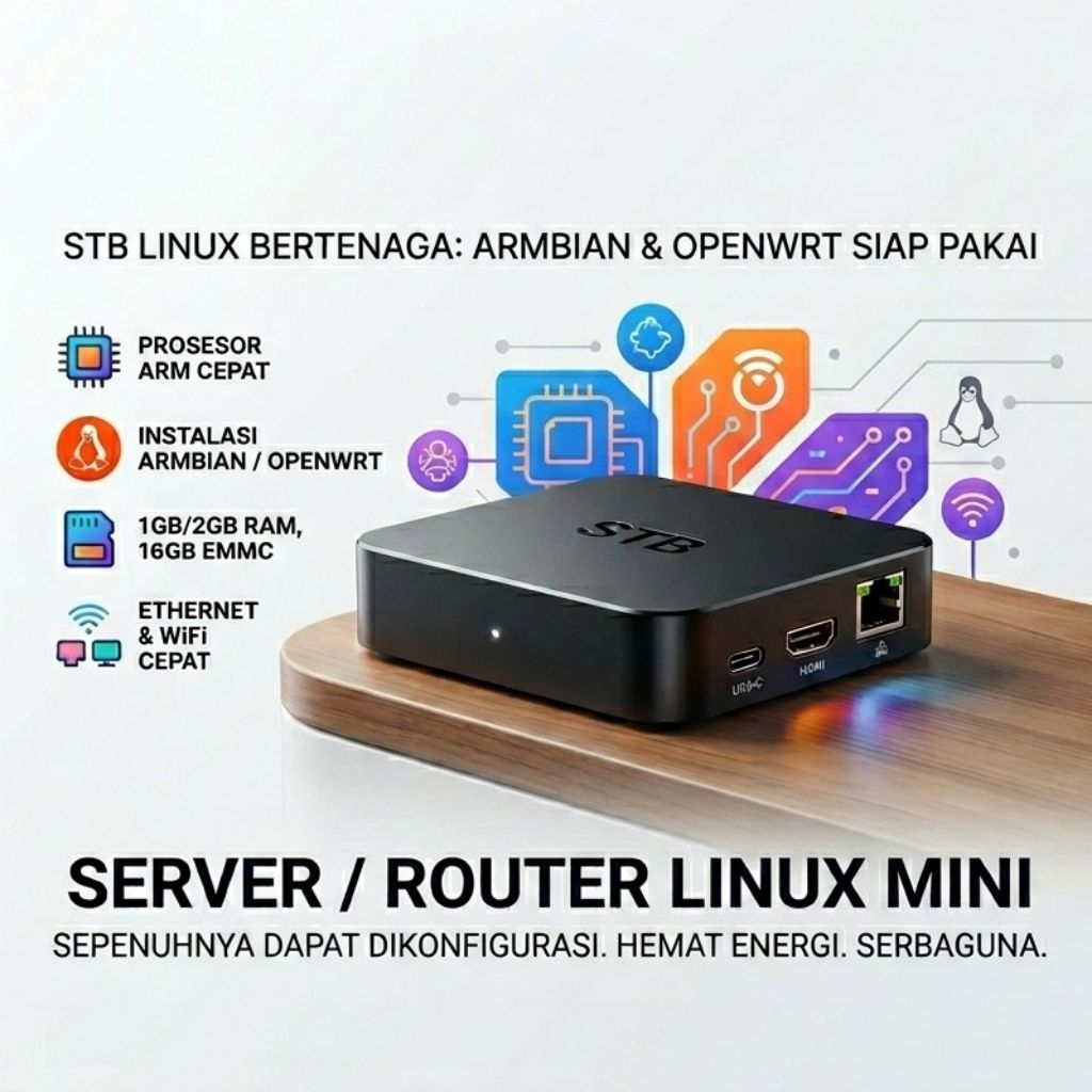 STB SERVER LINUX ARMBIAN/OPENWRT siap pakai