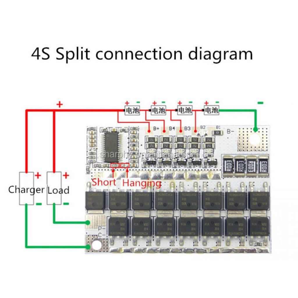 ES BMS 3S 4S 100A 3.2v Lifipo4 12V BMS 100A 3.2V