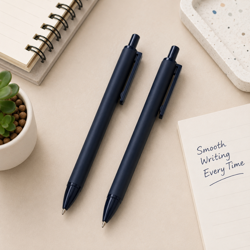 Pulpen Gel Hitam Premium Minimalis Pulpen Estetik Smooth Writing Pen Kantor Sekolah