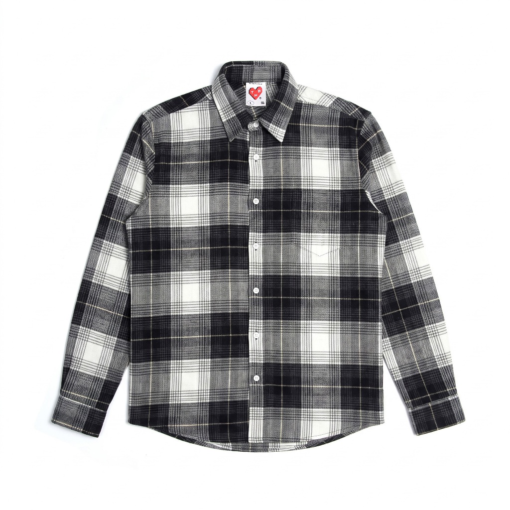 The Don's House ASHLEY LS - Kemeja Flannel Lengan Panjang Polos Reguler  Pria Wanita