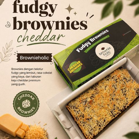 Brownies Keju Chedar Cheese Fudgy Brownieholicbdg