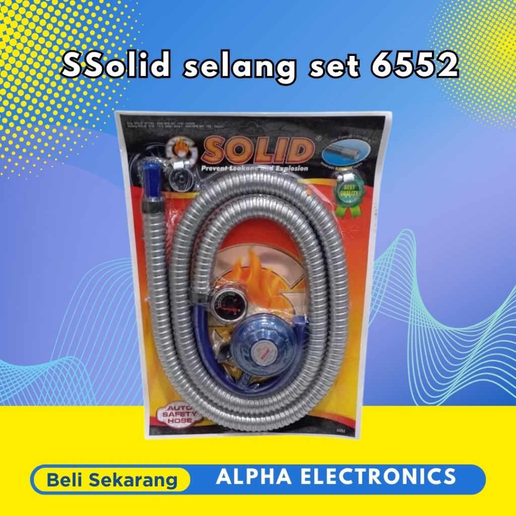 SOLID SELANG + REGULATOR KOMPOR SMRM-6552 RLP 552