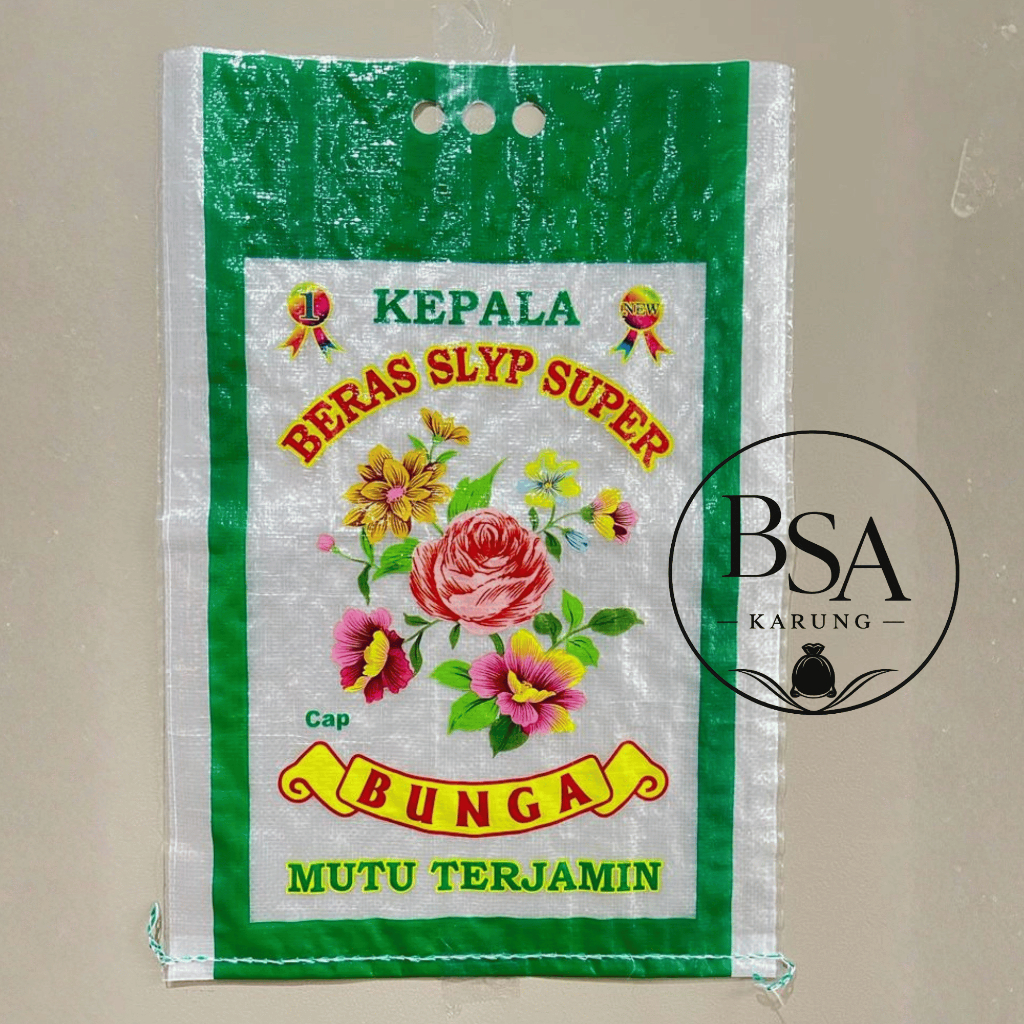 Karung Beras Laminasi Merk Bunga 10KG
