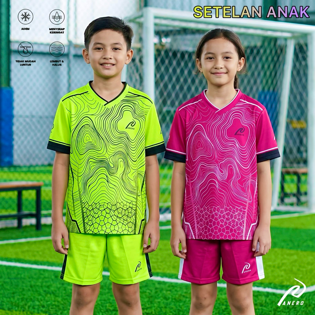 COD kaos bola anak 5 sampai 13 tahun sekolah SSB