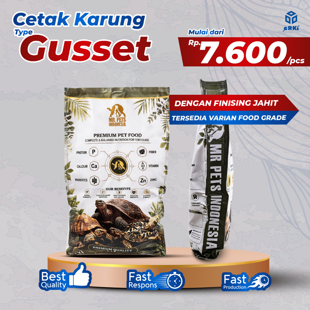 Cetak Karung Full Print Flexy China Type Gusset / Custom / Anti Air - Erki Digital