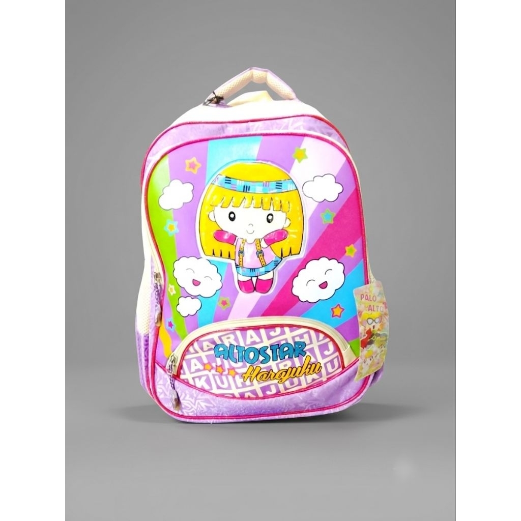 Italy Bags - Tas Ransel Anak Alto - Dilengkapi Raincover & Kompartemen Laptop - Desain Stylish