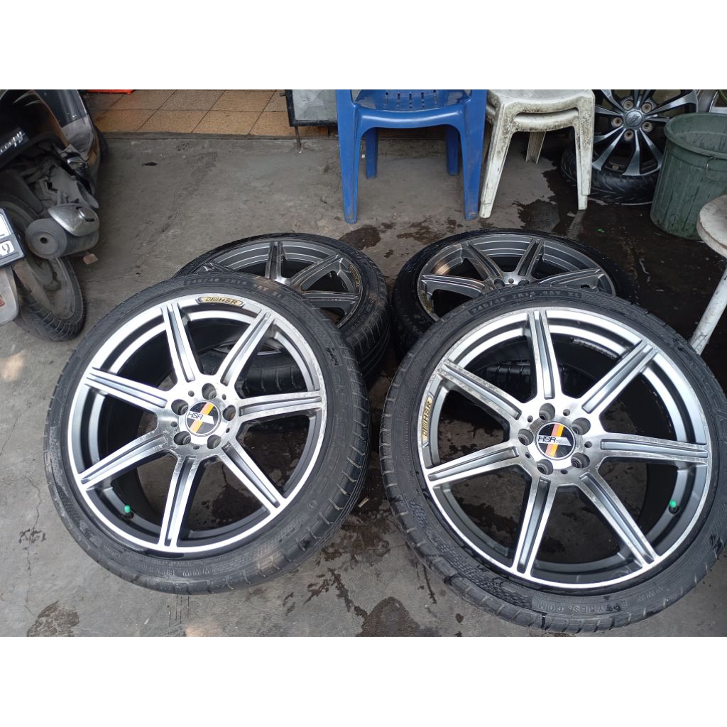velg dan ban Hsr Restock Ring 19 pcd 5x112 Lobang 5