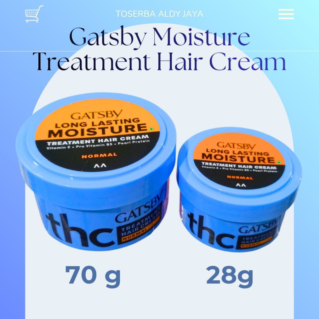 Gatsby THC Hair Cream Moisture Minyak Rambut Gatsby Biru