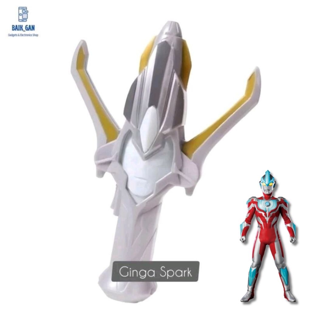 Mainan Senjata Ginga Spark Alat berubah Ultraman Ginga dengan Lampu & Suara Pedang Ultraman Ginga un