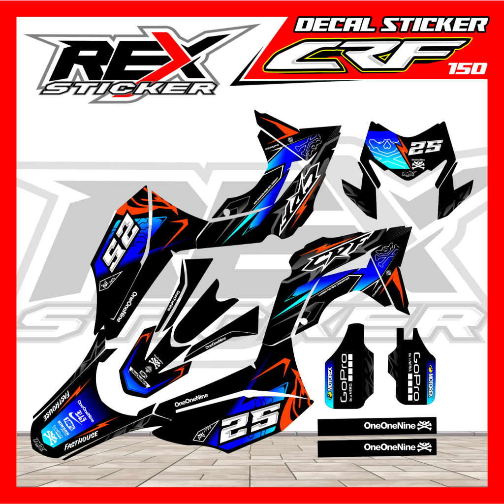Decal Sticker CRF 150, Sticker CRF 150 cc / Decal Sticker CRF 150, Sticker CRF 150 cc